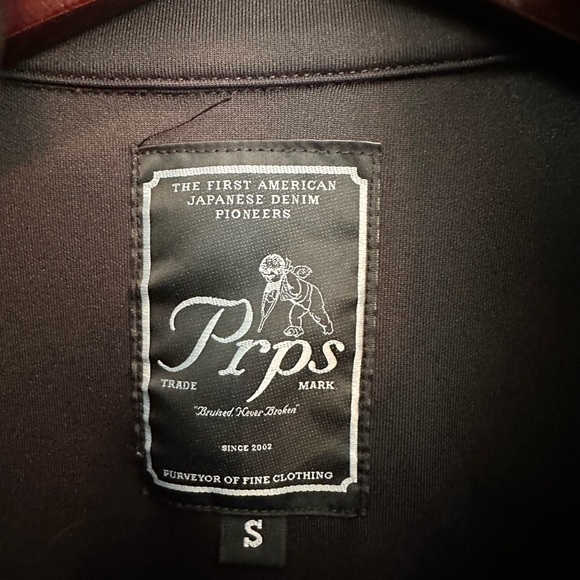 Men's Prps Striped Track Jacket 1  Size S Black-Purple Full Zip - Picture 4 of 11